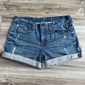 J.Crew Distressed Roll-Cuff Women’s Denim Shorts